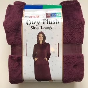 New in Packaging - Cozy Plush Sleep Lounger Wine L/XL